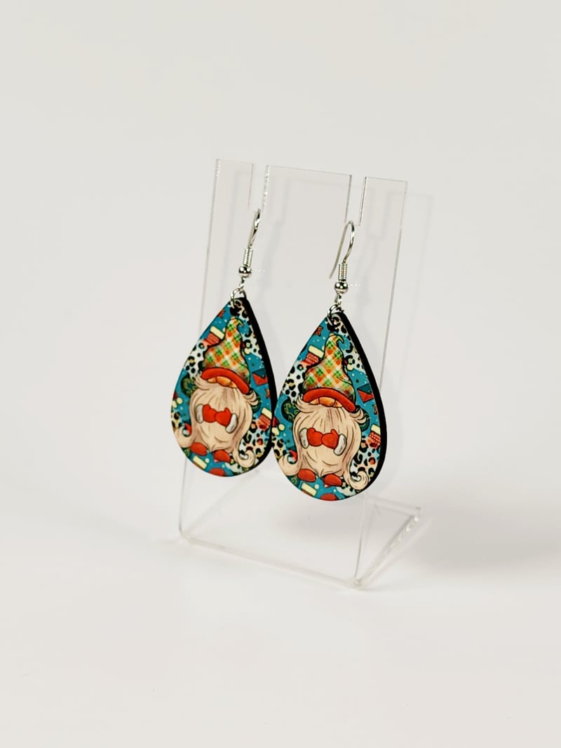 Christmas Gnome Earrings | Holiday Statement Earrings