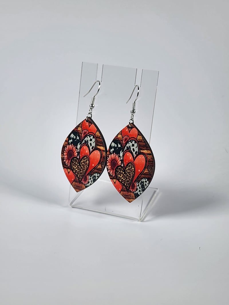 Rustic Hearts Earrings