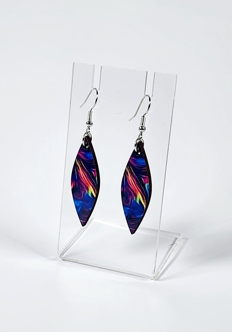 Neon Aurora Earrings | Bright Bold Statement Jewelry, photo 1 of 4