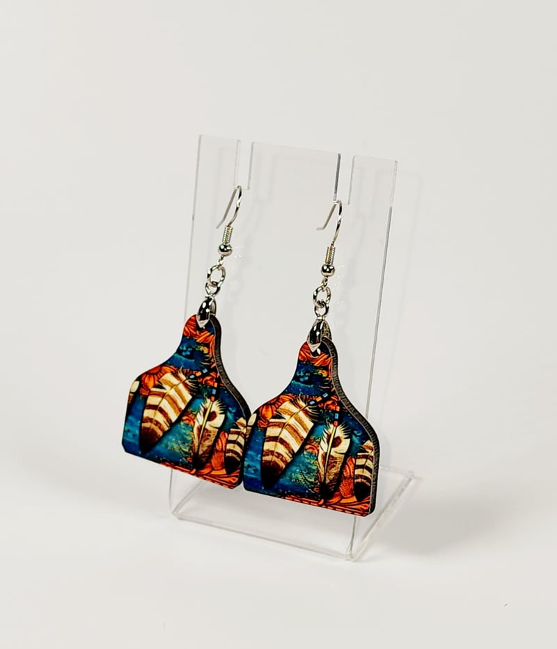 Boho Feather Earrings, photo 1 of 4