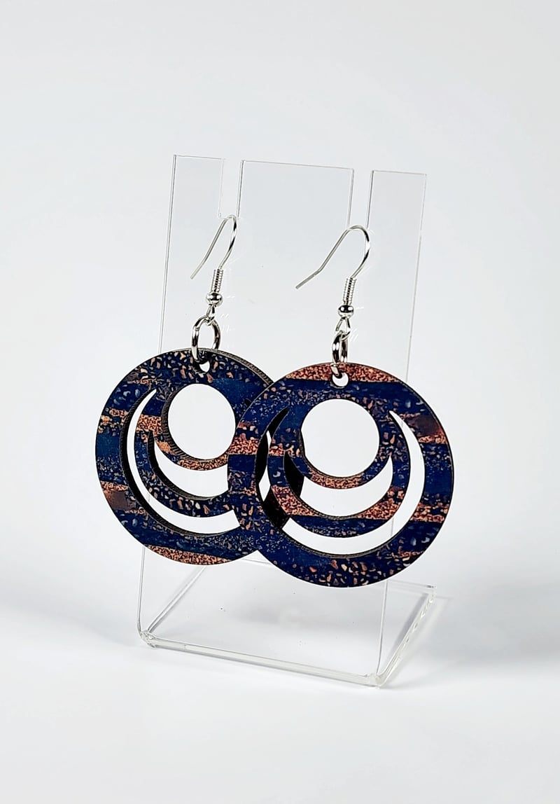 Cocoa Blush Earrings | Soft Neutral Statement Jewelry, photo 1 of 4