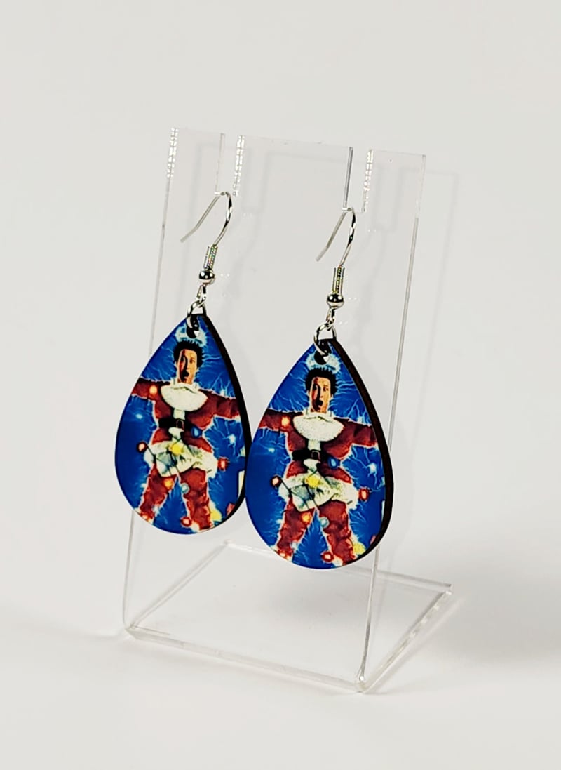 Funny Christmas Movie Earrings | Holiday Statement Earrings, photo 1 of 4