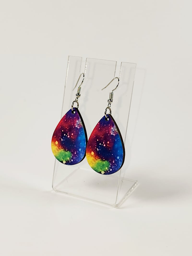Rainbow Galaxy Earrings