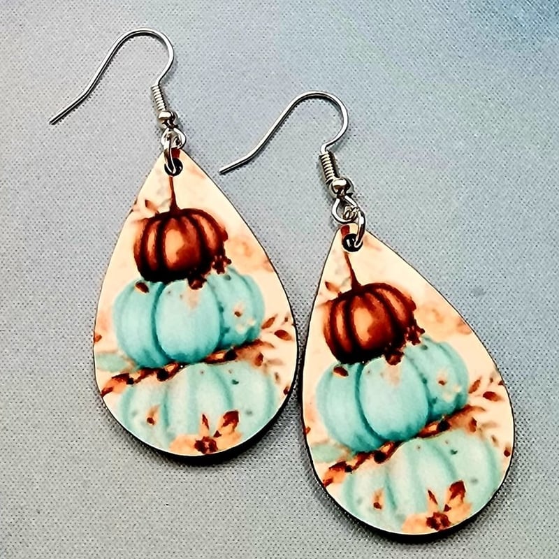 Boho Pumpkin Earrings, photo 1 of 1