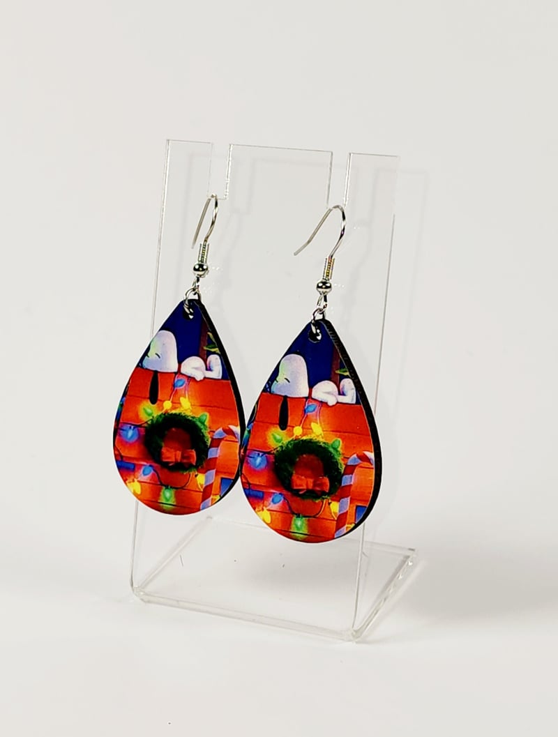 Snoopy Christmas Earrings, photo 1 of 4