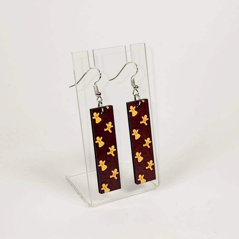 Gingerbread Cookie Earrings | Fun Christmas Statement Earrings