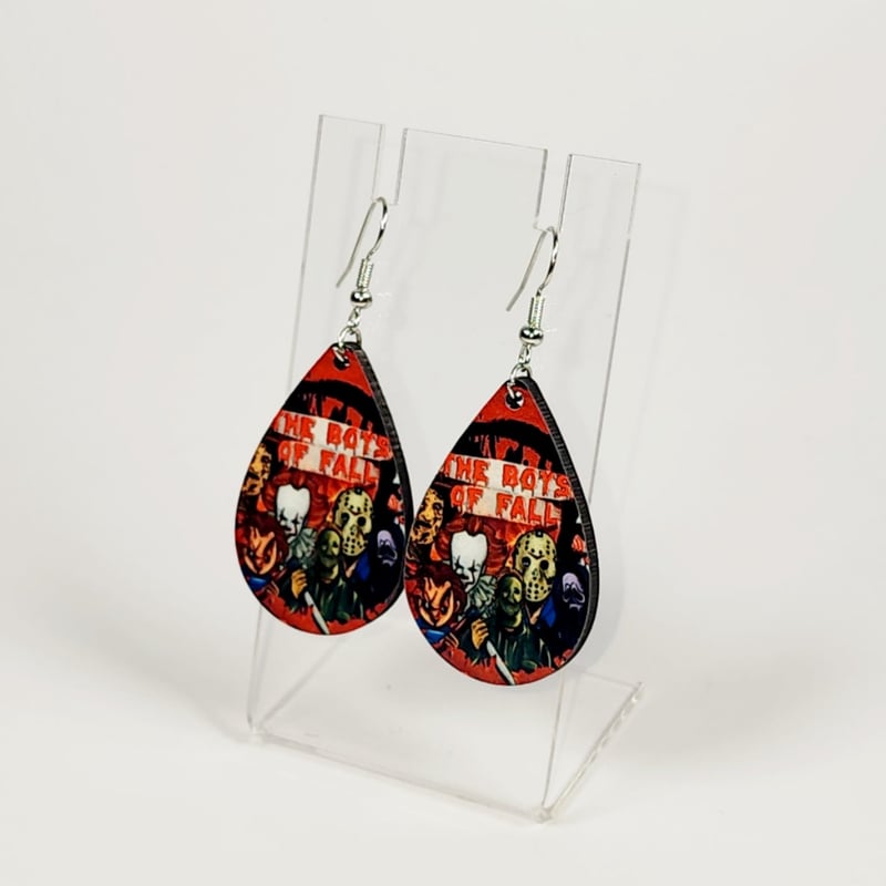 Boys of Fall Slasher Earrings | Horror Halloween Statement Earrings