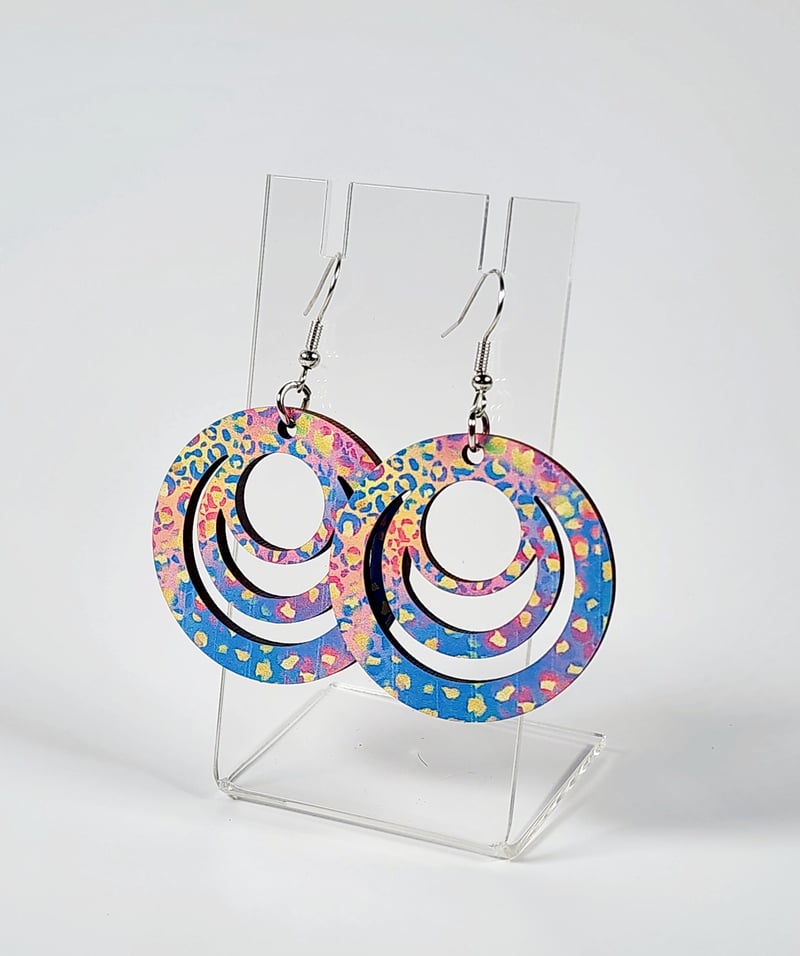Pastel Panther Earrings, photo 1 of 4