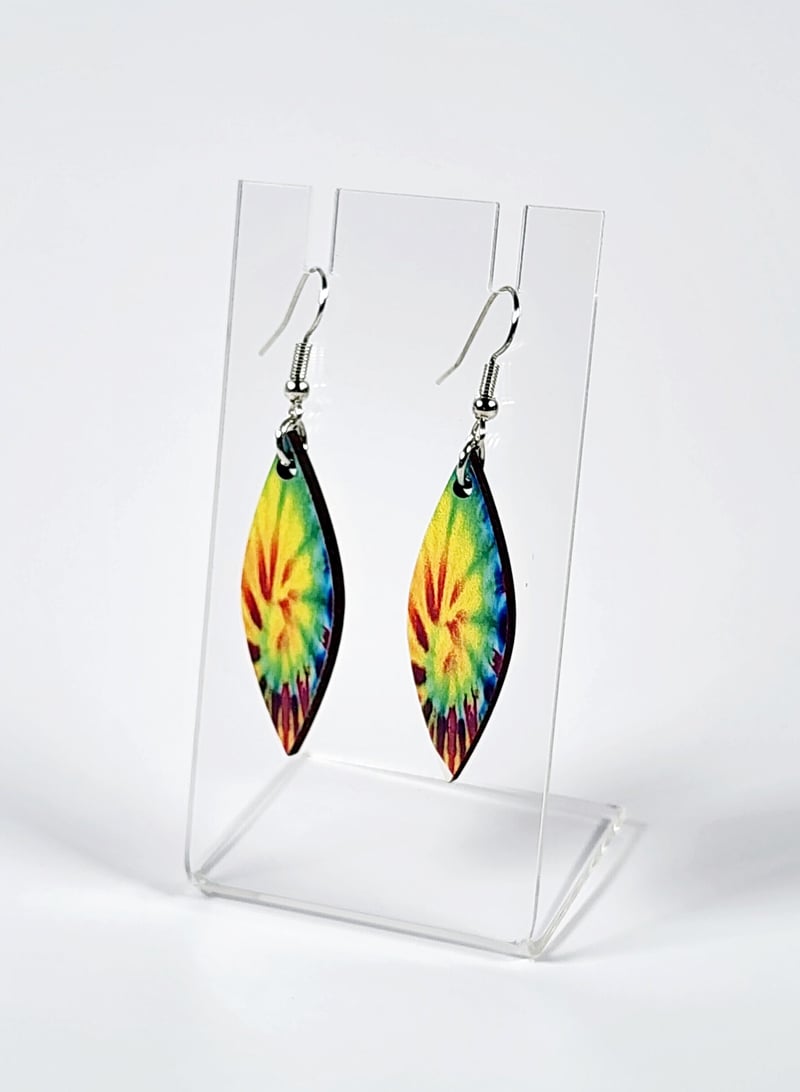 Swirling Psychedelic Earrings, photo 1 of 4