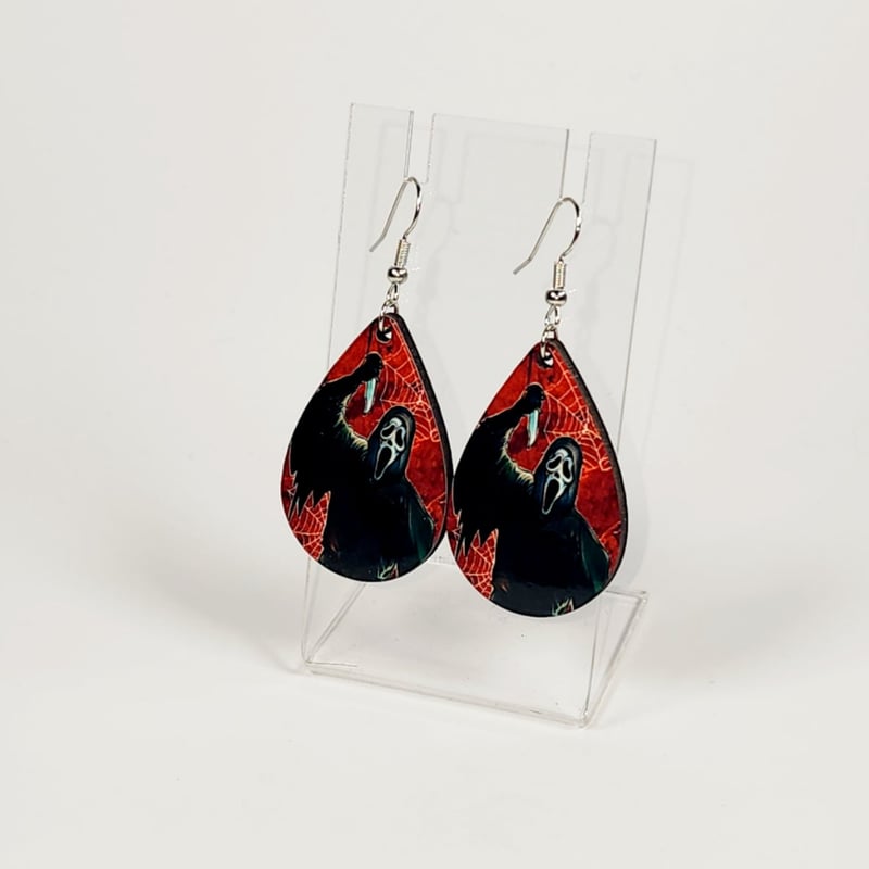 Slasher Mask Earrings | Horror Statement Earrings, photo 1 of 1