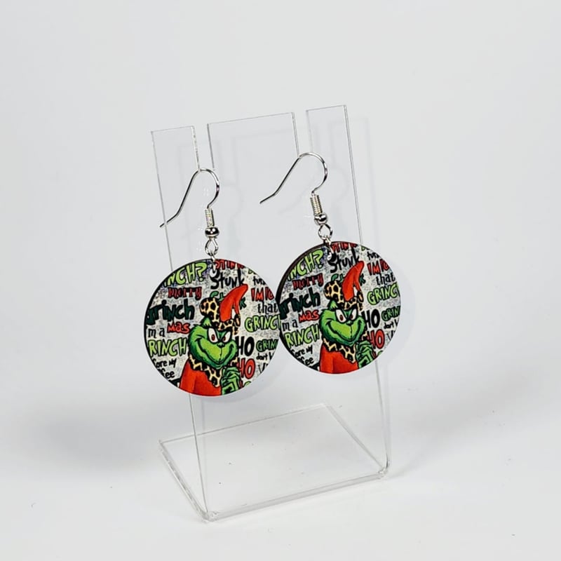 Mean One DNA Earrings | Funny Holiday Statement Earrings