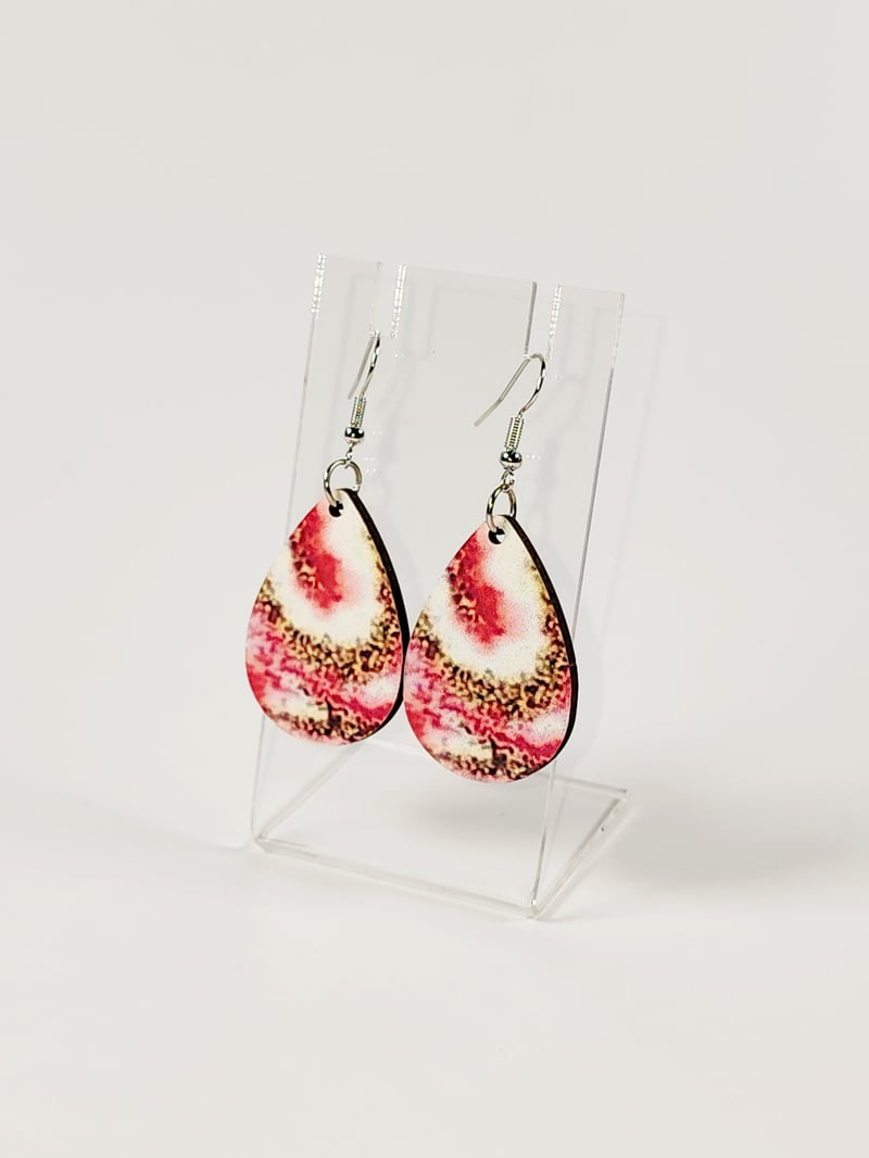 Pink Geo Stone Earrings, photo 1 of 4