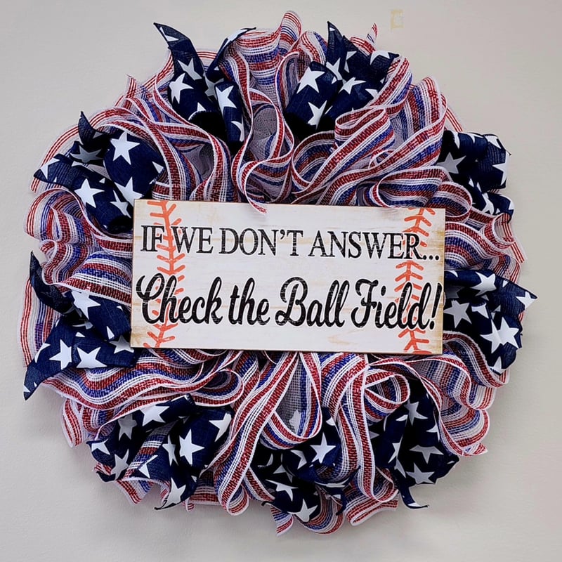 Check the Ball Field Wreath