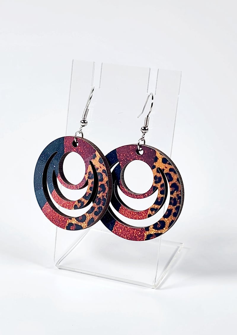 Leopard Glam Earrings, photo 1 of 4
