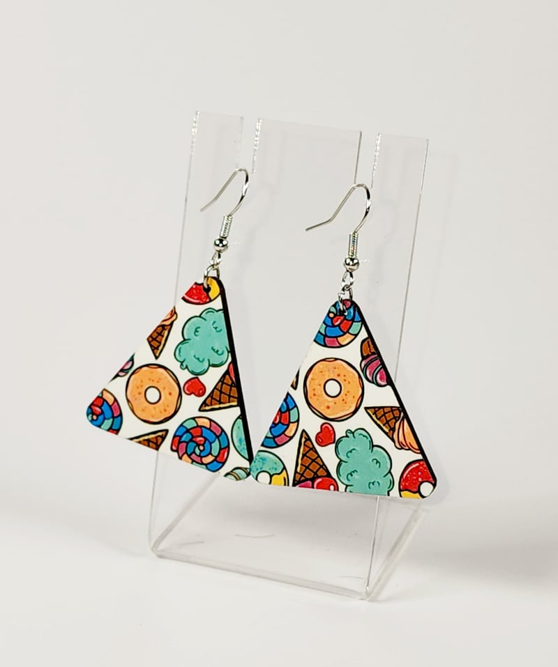 Sweet Treats Triangle Earrings, photo 1 of 4