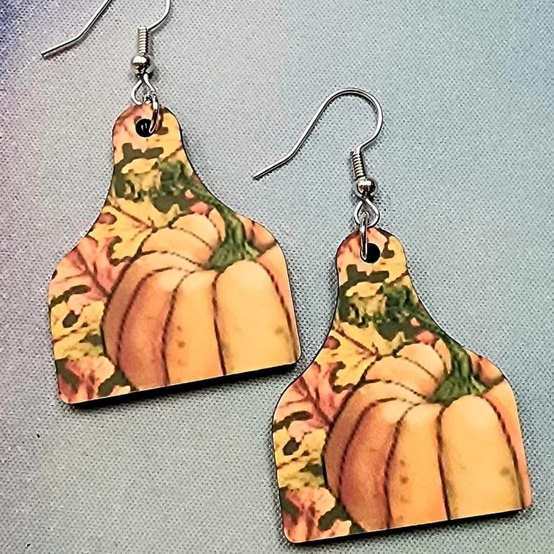 Classic Pumpkin Earrings | Fall Statement Earrings