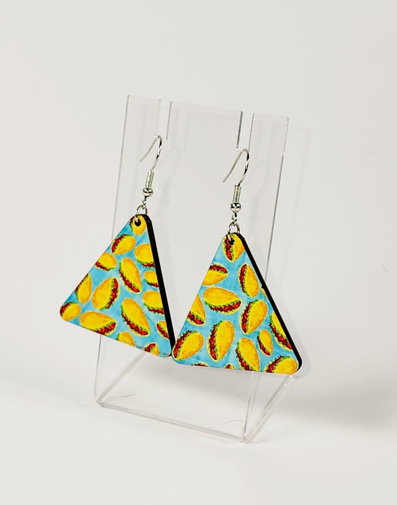 Taco Triangle Earrings, photo 1 of 4