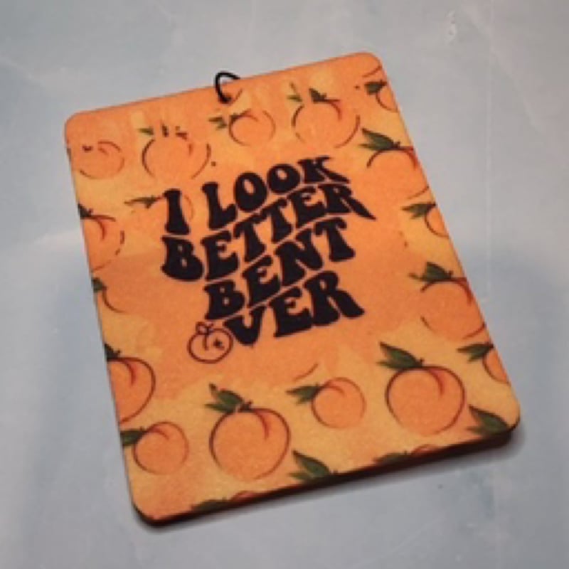 Bent Over Funny Car Air Freshener | Sarcastic Humor Gift
