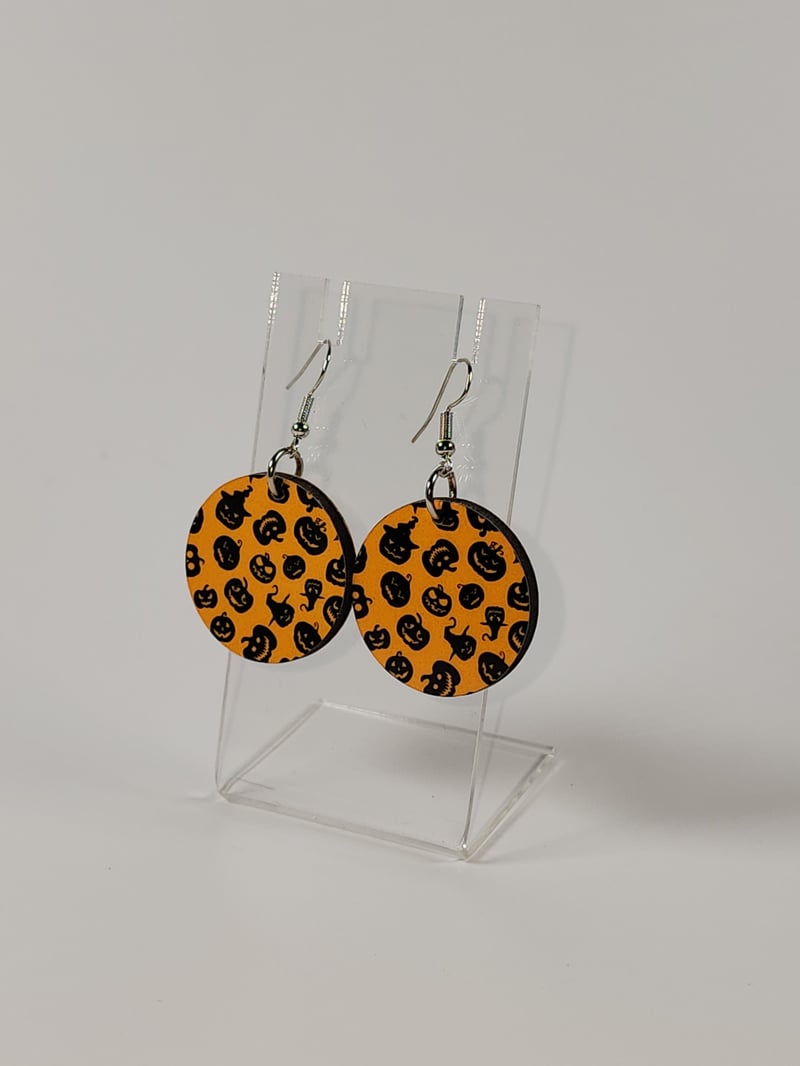 Halloween Pumpkin Earrings | Spooky Statement Earrings