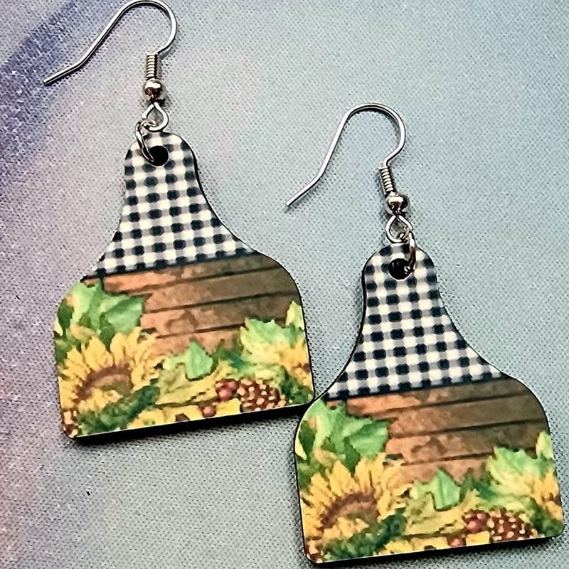 Fall Country Earrings | Rustic Autumn Statement Earrings