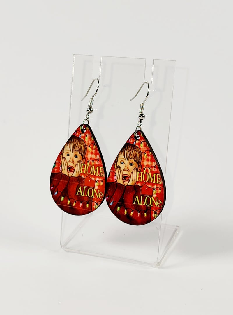Funny Christmas Kid Earrings | Holiday Movie Inspired Jewelry